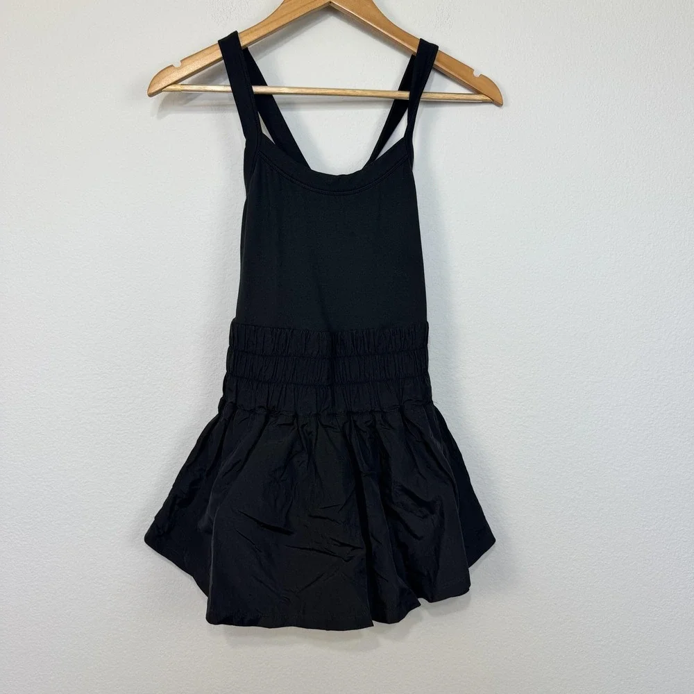 Free‎ People FP Movement The Way Home Skortsie Women's Small Black Activewear